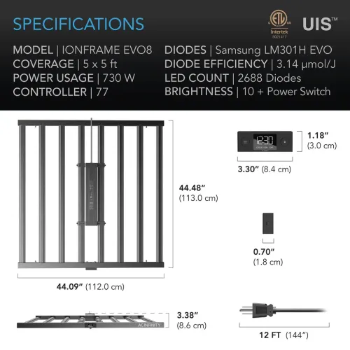 AC Infinity IONFRAME EVO8 (730W)