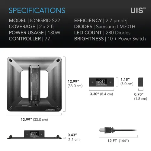 AC Infinity IONFRAME EVO3 (280W)