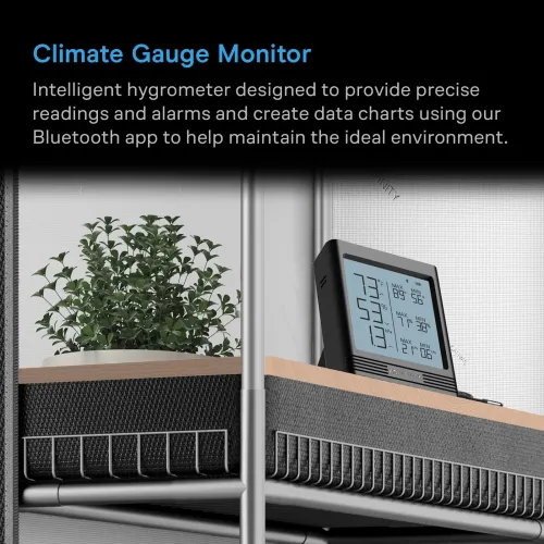 AC Infinity - CLOUDCOM B1 Smart Hygrometer with Display & External Sensor