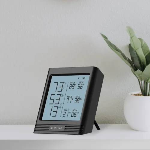 AC Infinity - CLOUDCOM B1 Smart Hygrometer with Display & External Sensor