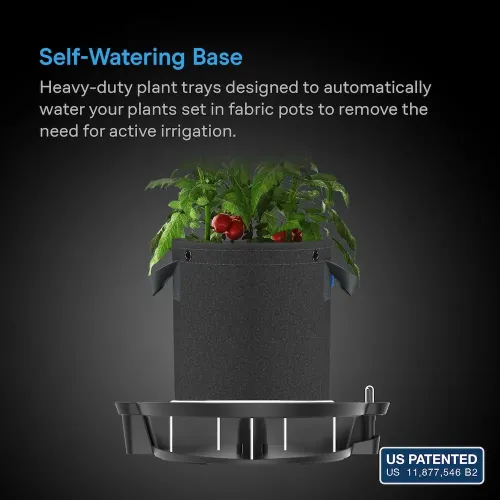 AC Infinity - Self-Watering Fabric Pot Base, 4-Pack