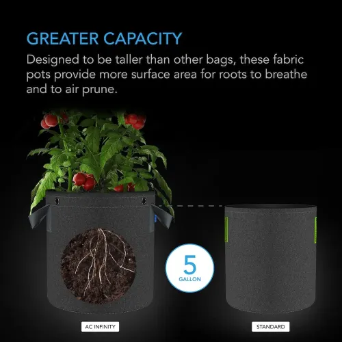 AC Infinity Heavy Duty Fabric Pots (19L)