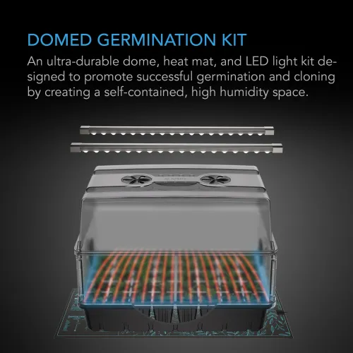 AC Infinity - Propagation Greenhouse with Heating Mat, LED Lights & 40-Cell Tray