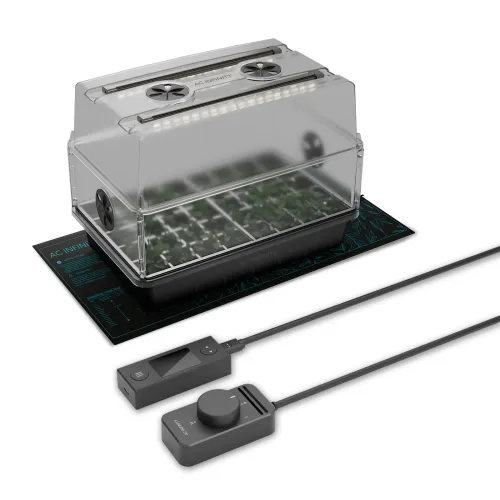 AC Infinity - Propagation Greenhouse with Heating Mat, LED Lights & 40-Cell Tray