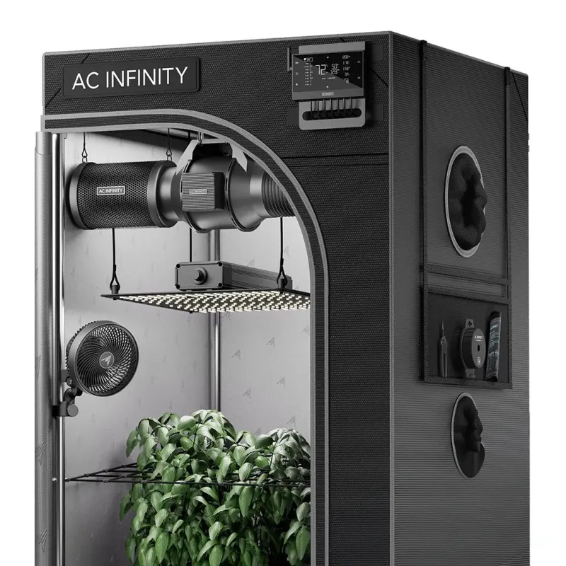 AC Infinity - AI+ Grow Tent System Compact 60 × 60 × 120 cm, 1 Plant