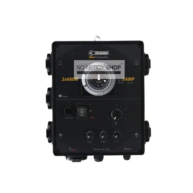 Cli-mate Mini-controller 2 X 600W + fan 3A + kachel 16A