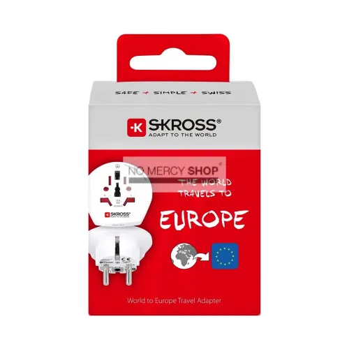 Reisadapter Wereld-naar-Europa Geaard