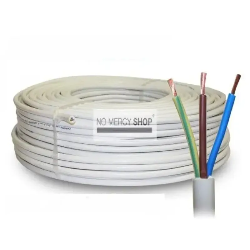 VMVL cable white 3 x 1.5 mm² per meter
