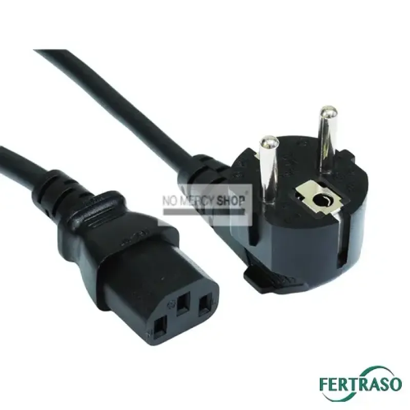 Netsnoer haaks IEC 2 meter