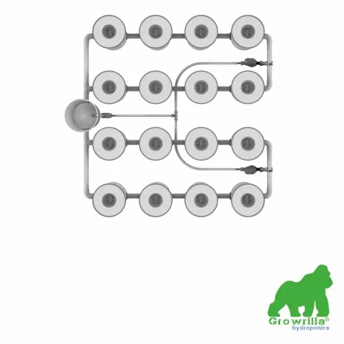 Growrilla Hydroponic systeem PRO RDWC 16