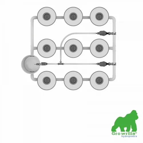 Growrilla Hydroponic system PRO RDWC 9