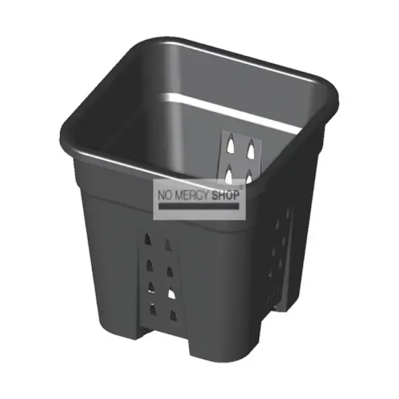 Square pot 11 liter with holes 24x24x28cm