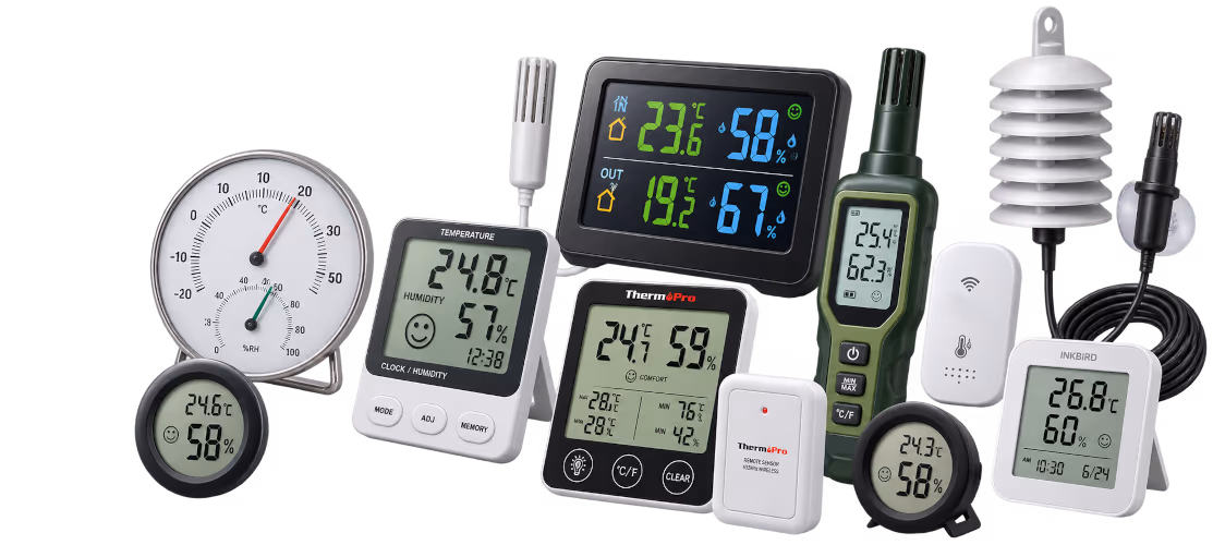 Meten & Controleren — Thermo-hygrometers